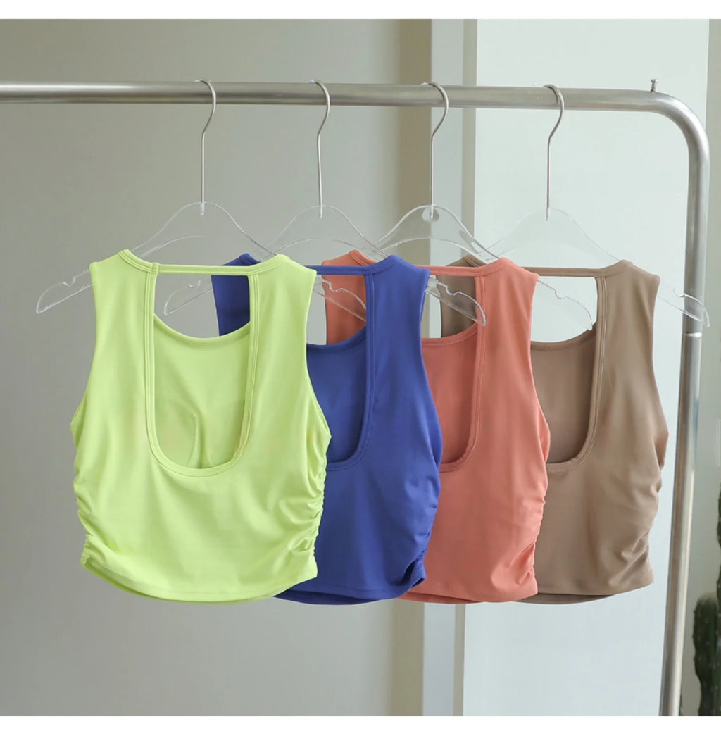 Women's Sleeveless Workout Crop Top