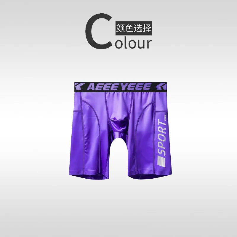 Men's Quick-Dry Long Sports Boxers