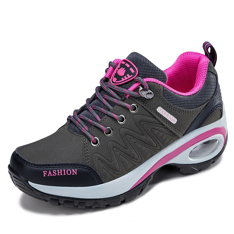 Women's Waterproof Platform Hiking Sneakers