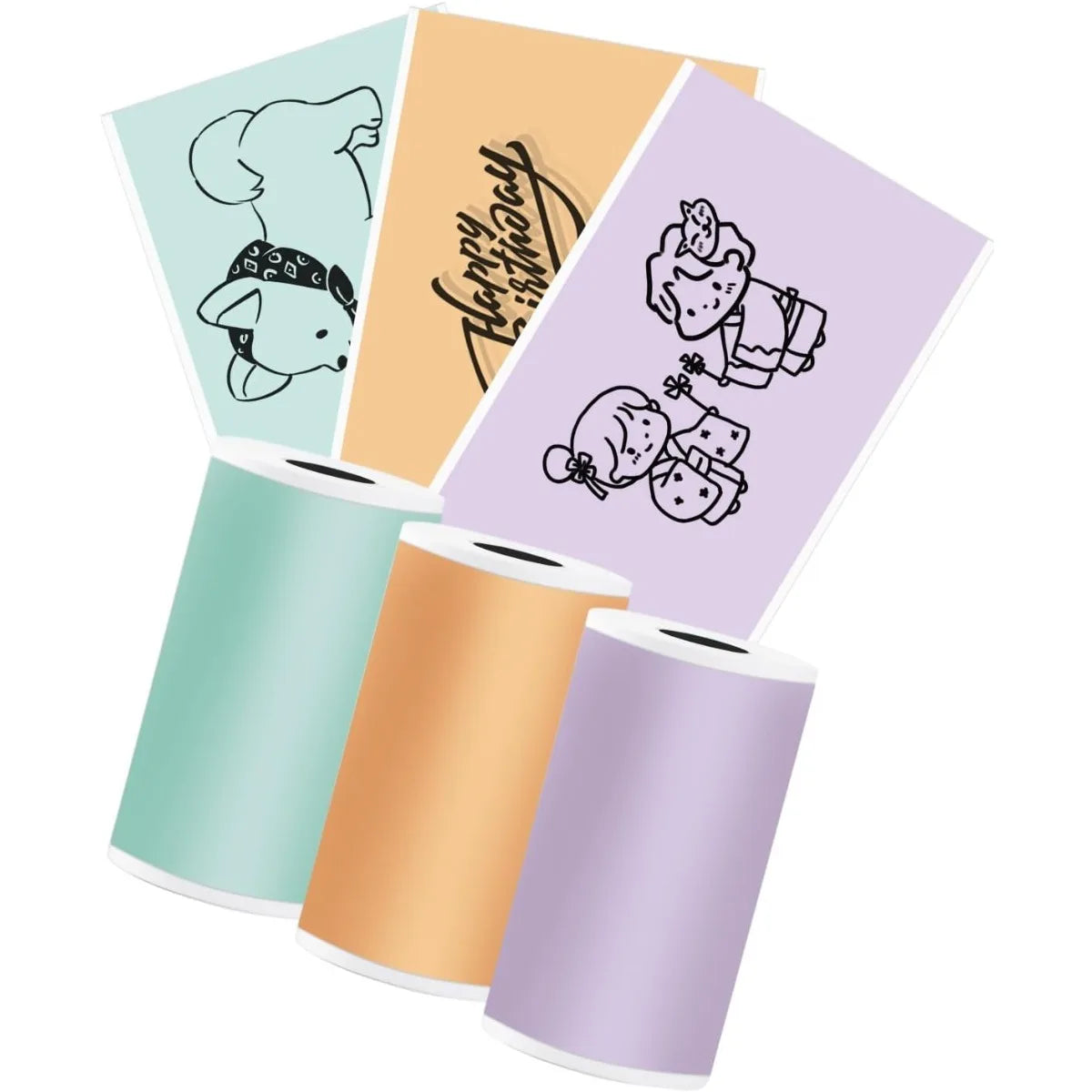 Color Thermal Sticker Paper For M02/T02/M02 Pro/M02 Mini Sticker