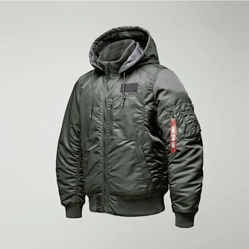 Men's winter jacket is very stylish waterproof and windproof, thickened with padded