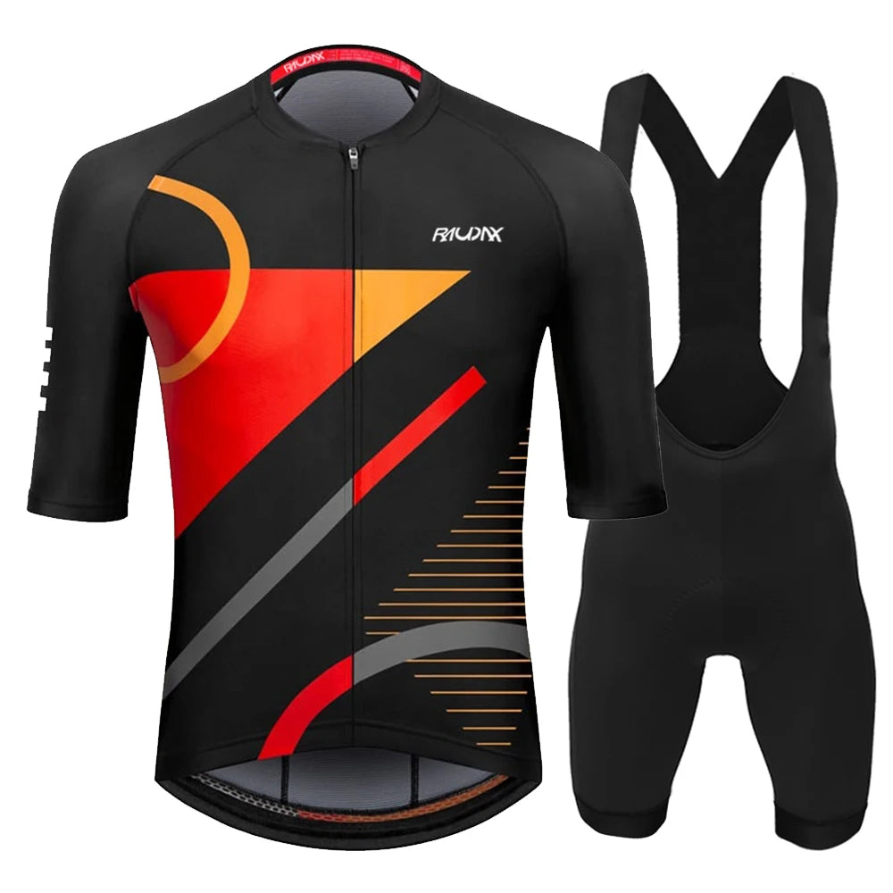 2025 Raudax Men Summer Cycling Clothing Sets Breathable Mountain Bike Cycling Clothes Ropa Ciclismo Verano Triathlon Suits
