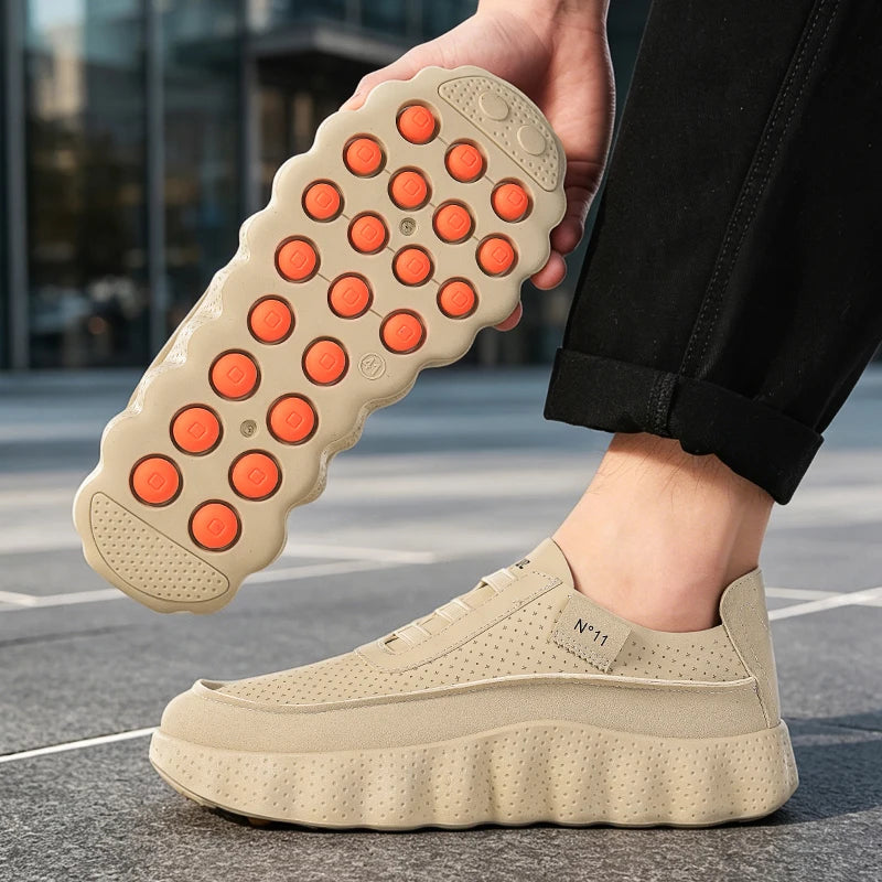 Outdoor Walking Jogging Sneakers Casual Shoes Autumn Men Chunky Platform