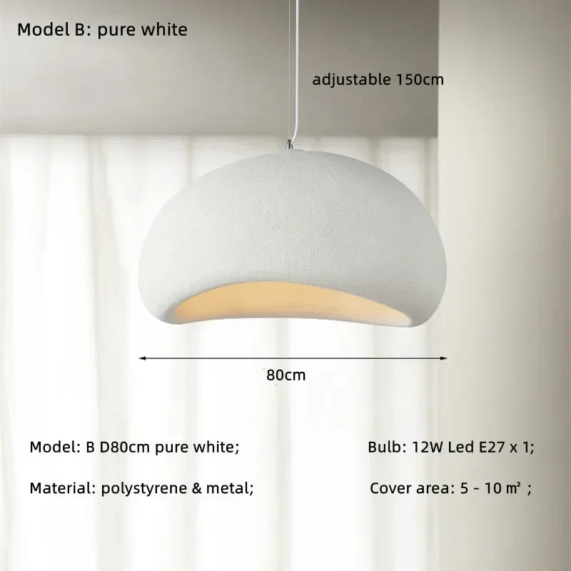 Minimalism Wabi Sabi LED Pendant Lamps For Living Dining Room Restaurant Loft Decor Hanging Chandelier Art Suspension Luminaire