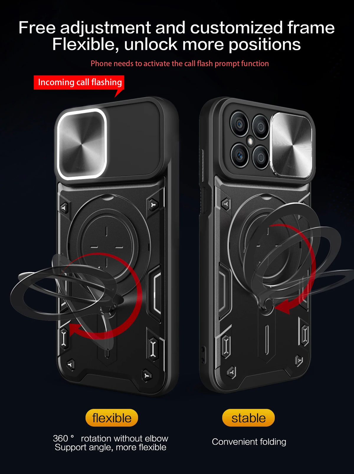Magnetic Ring Phone Case for Honor Models