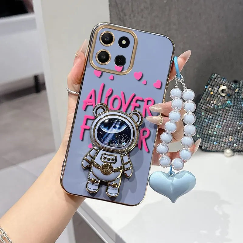3-Piece Floral Phone Case Set for Honor Models
