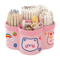 Rotating Desk Organizer, Large Makeup & Pen Holder For