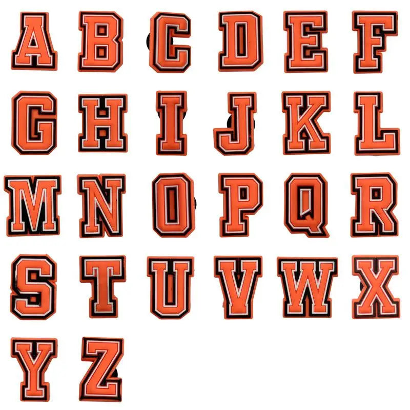 Letter Shoe Charms Decorations For Crocs 1pcs Alphabet Pins Boys Girls