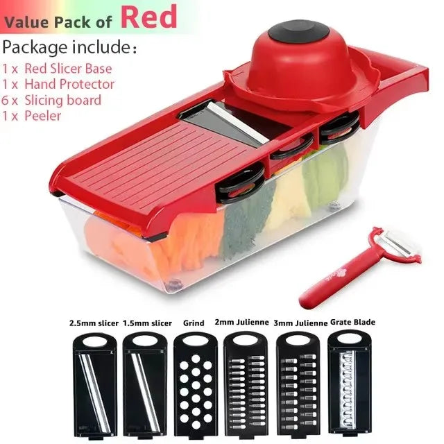 Multifunction Vegetable Chopper, Slicer & Grater
