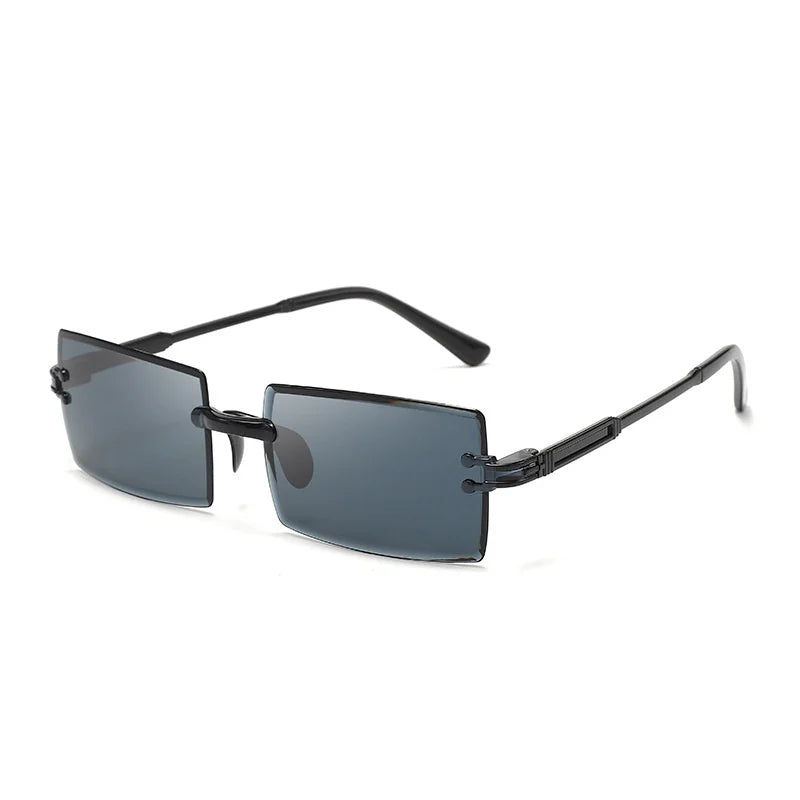 Rivet Rectangle Sunglasses