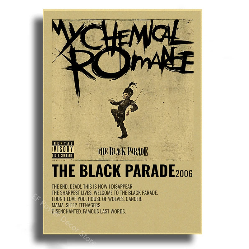 Music Album Aesthetic Wall Art Poster
