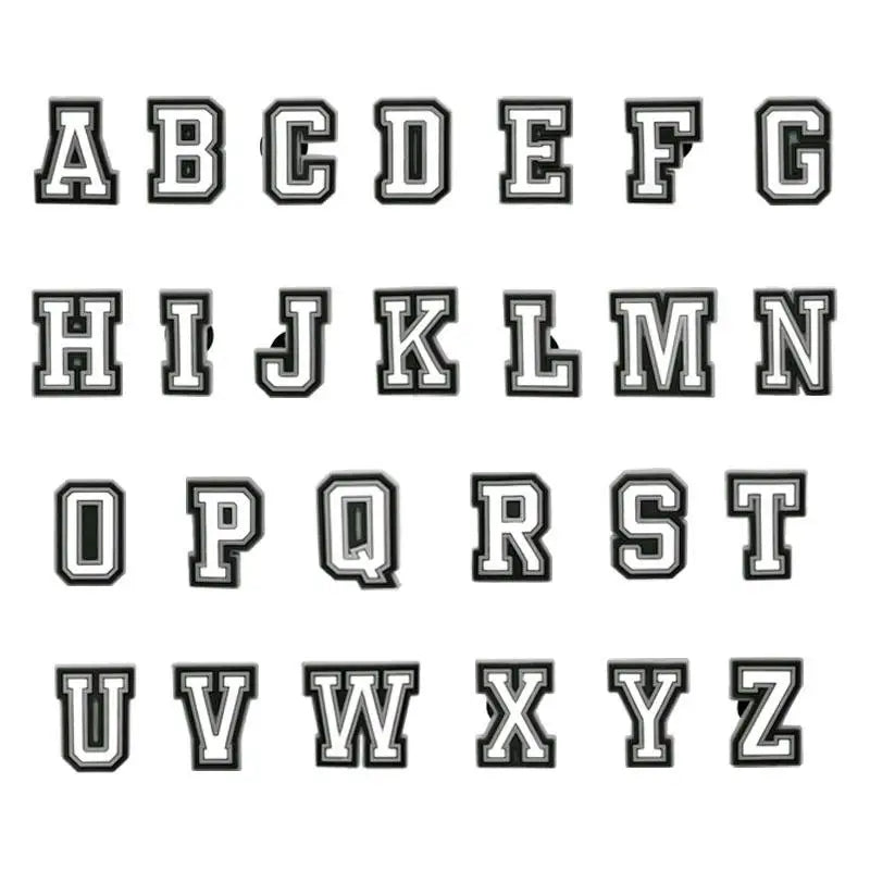 Letter Shoe Charms Decorations For Crocs 1pcs Alphabet Pins Boys Girls