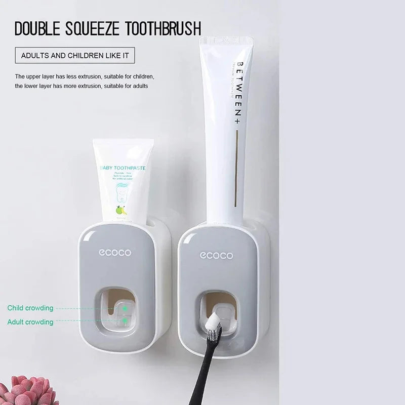 Bathroom Accessories Set Automatic Toothpaste Dispenser Toothpaste
