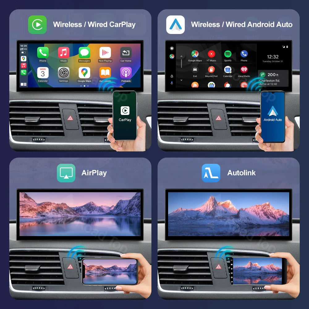 Road Top 12.3" Linux Screen Multimedia For Audi Q3 2013-2018 Wireless