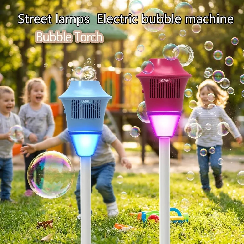 Outdoor Fully Automatic Bubble Machine With Street Light And Music -