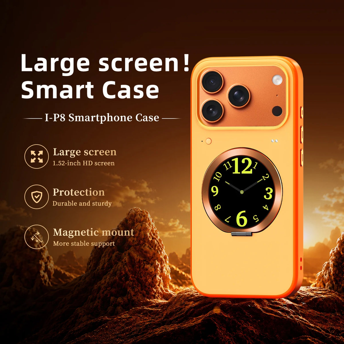 Smart Phone Case For IPhone 17 Pro Max With Smart Screen Digital Display