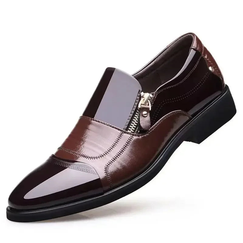 Men's Leather-Style Business Shoes
