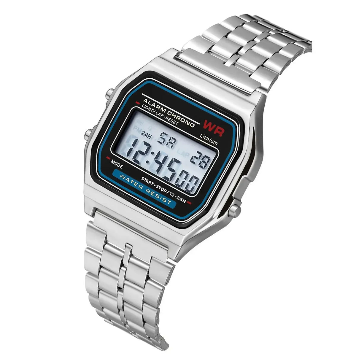 LED Digital Stainless Steel Watch