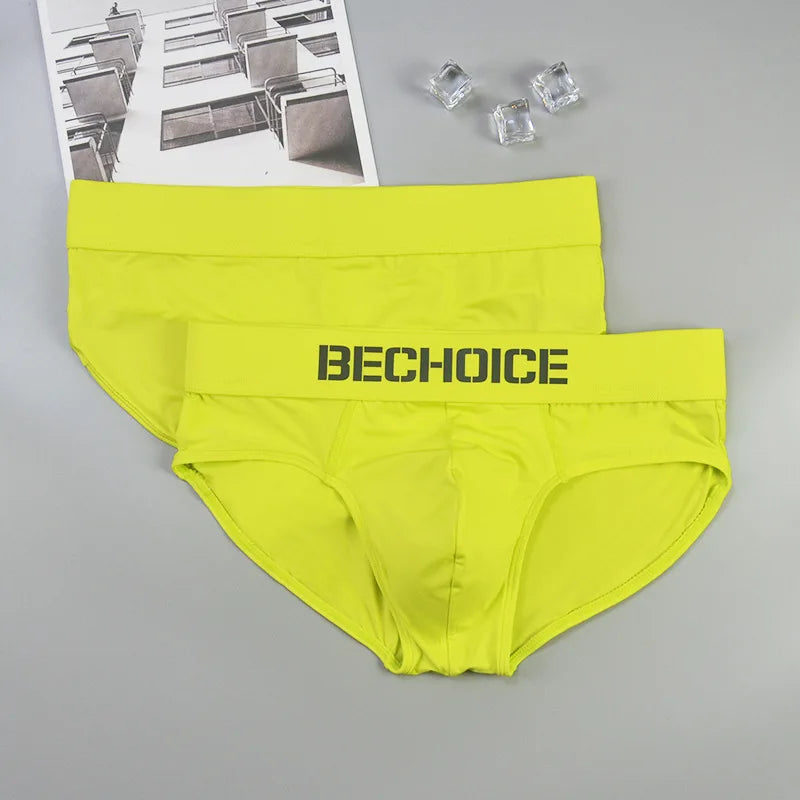 Men's briefs are sexy and comfortable, milk silk low-rise youth underwear, men's breathable tide and tight