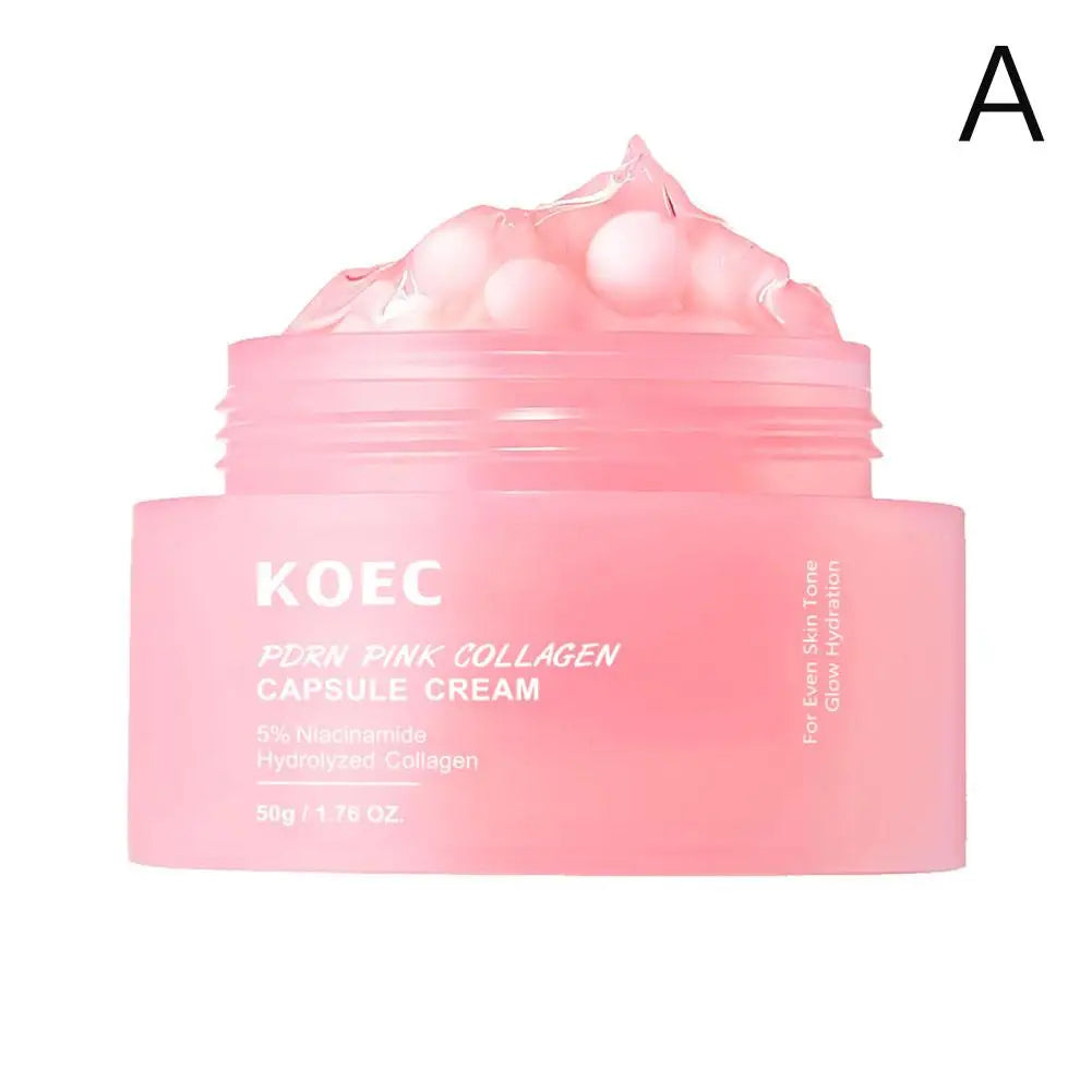 PDRN Pink Collagen Capsule Cream 5% Niachinamide VC Whitening Hydrolyzed