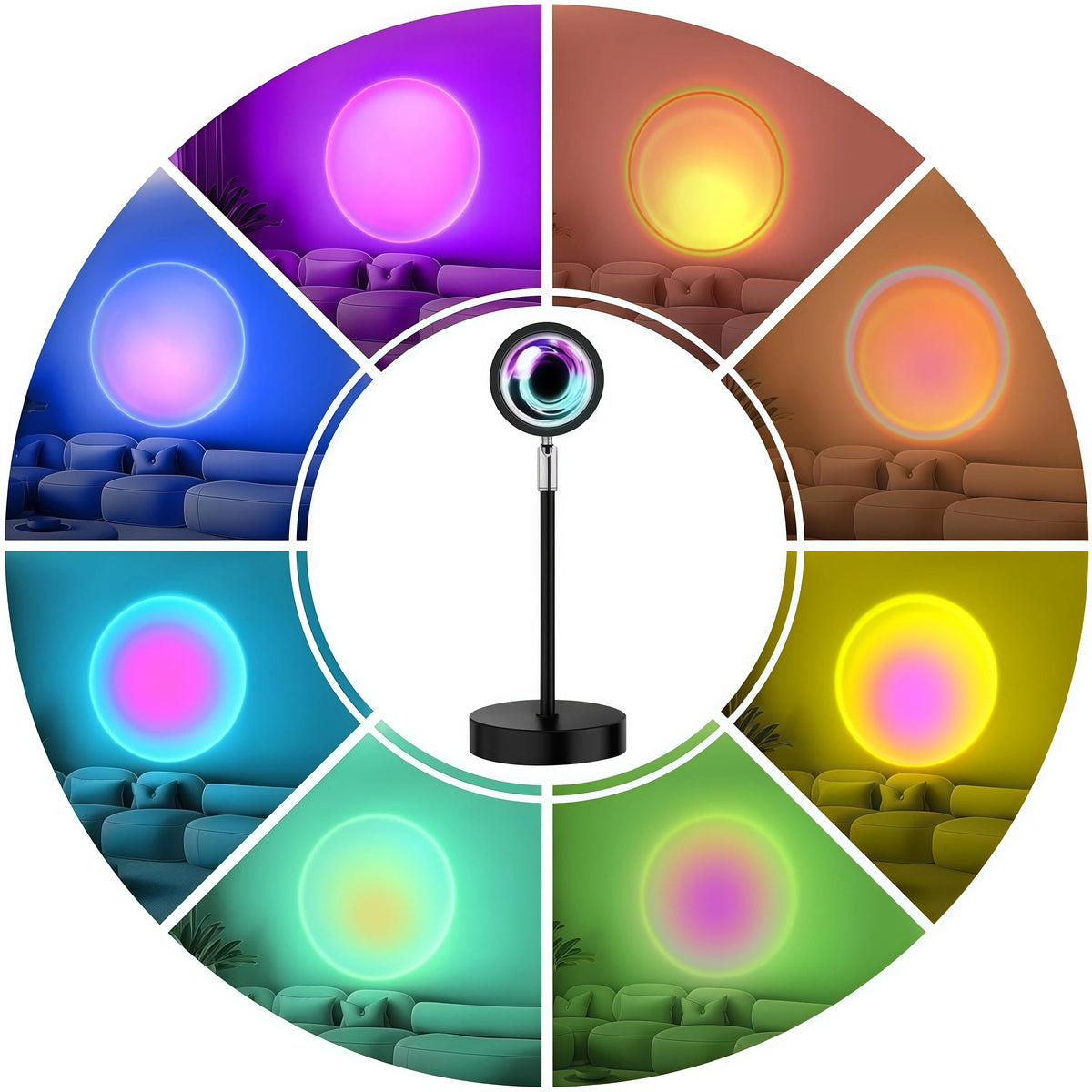 16-Colour Sunset Projection Lamp