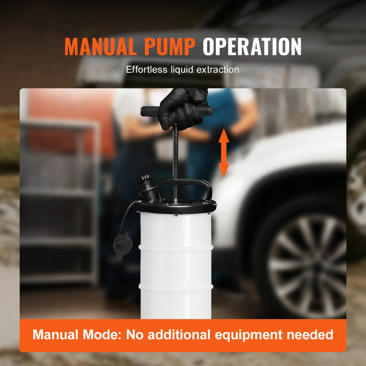SucceBuy 6.5L Fluid Extractor Manual Hand-Operated Car Brake Oil Changer