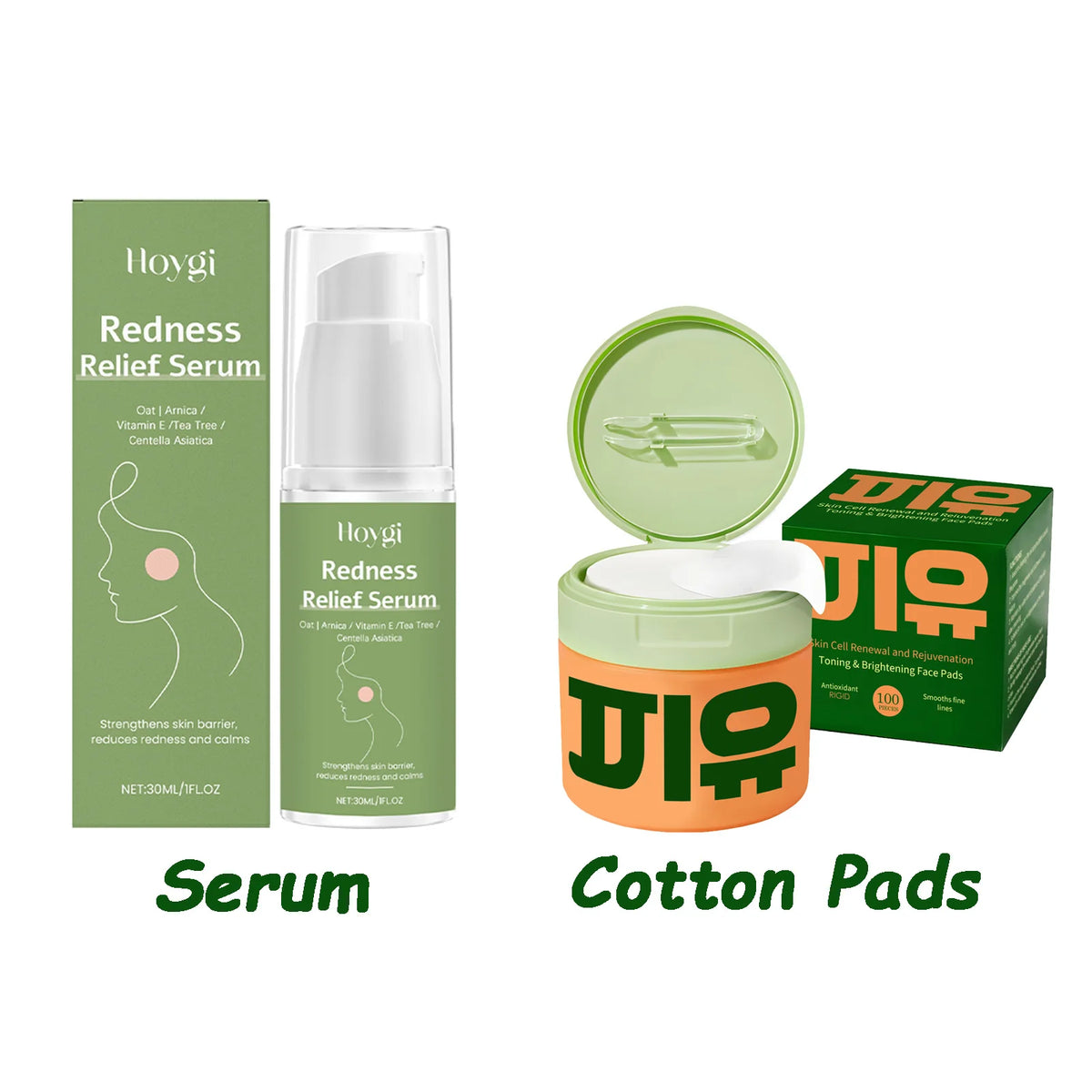 Centella Asiatica Moisturizing Cotton Pads Reduce Dullness Brighten Fade
