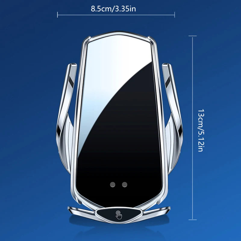 Smart Sensor Car Phone Wireless Charger 15W Fast Charging Auto-Clamping