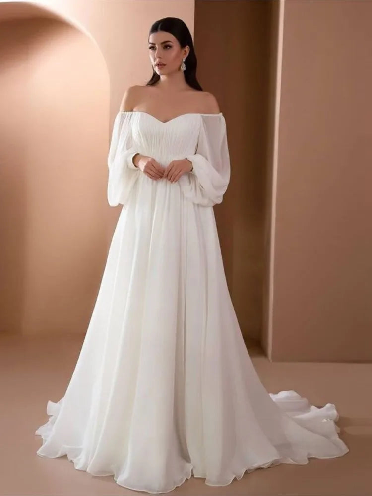 Dresses For Woman Vestidos Solid Color Slim Robe Evening Dress One Line