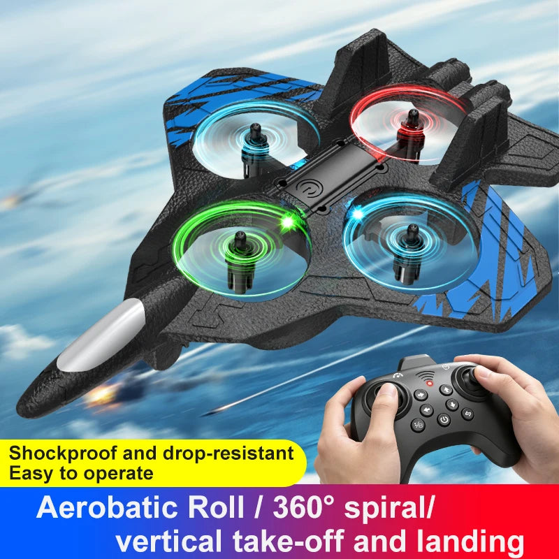 Q3 EPP Foam Fighter RC Drones 2.4G 4‑Axis Stunt Aircraft With LED Lights
