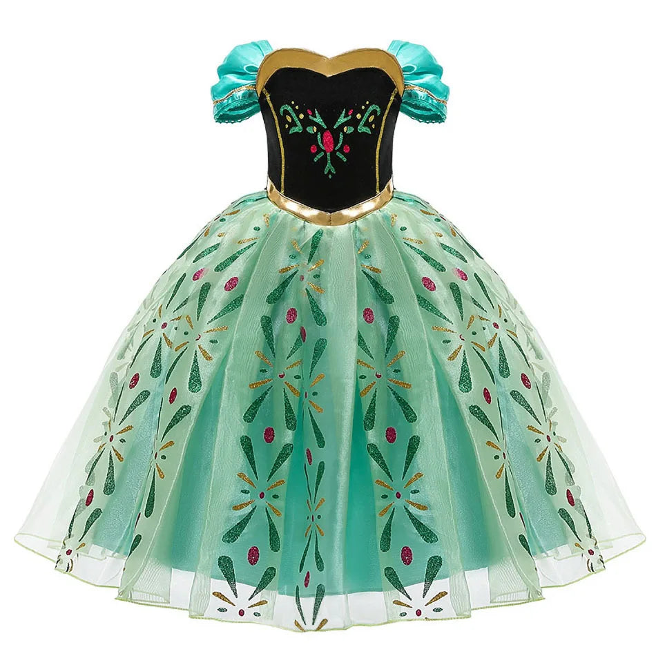Girl Elsa Anna Dress Up Children Belle Snow White Jasmine Sofia Sleeping