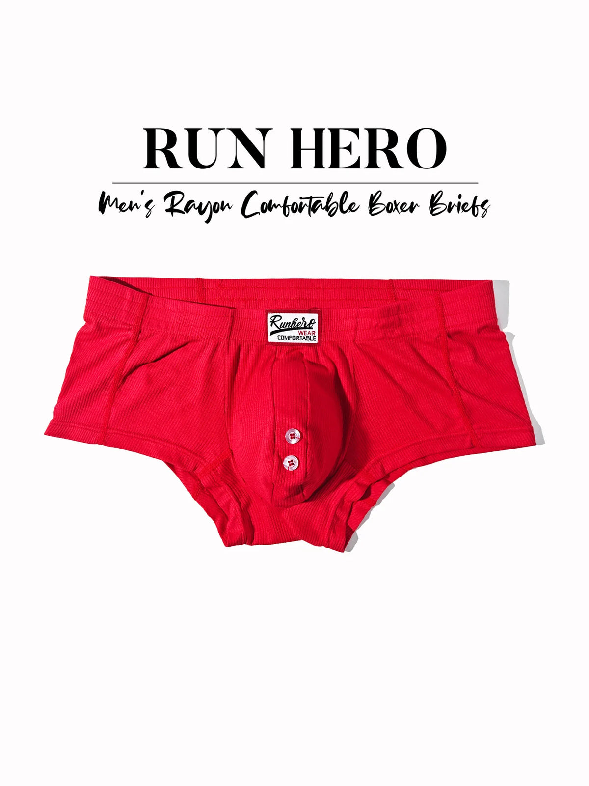 Men's Button Pouch Low-Rise Boxers