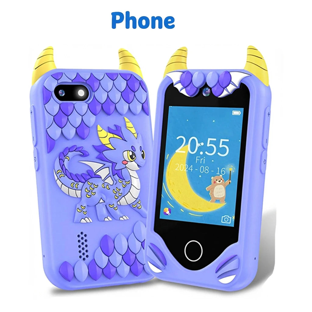 Kids Smart Toy Phone 44 Puzzle Games MP3 Player Camera Touchscreen