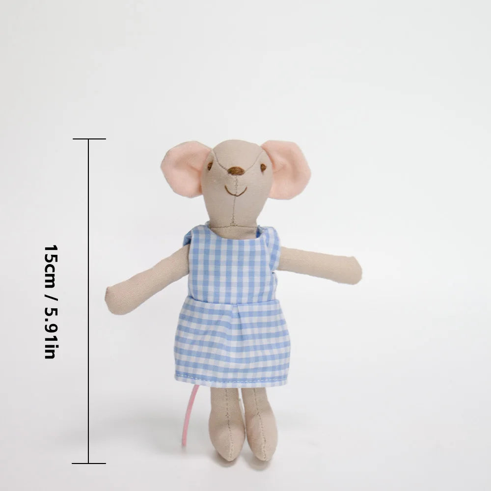 1PCS Plush Mouse Doll Toy Soft Stuffed Animal For Kids Holiday Birthday