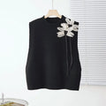 Knitted Vest for Women's Outerwear Autumn Wear 2023 New Loose Design Feeling Niche Sleeveless Sweater Camisole