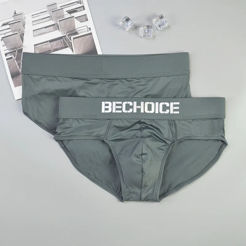 Men's briefs are sexy and comfortable, milk silk low-rise youth underwear, men's breathable tide and tight