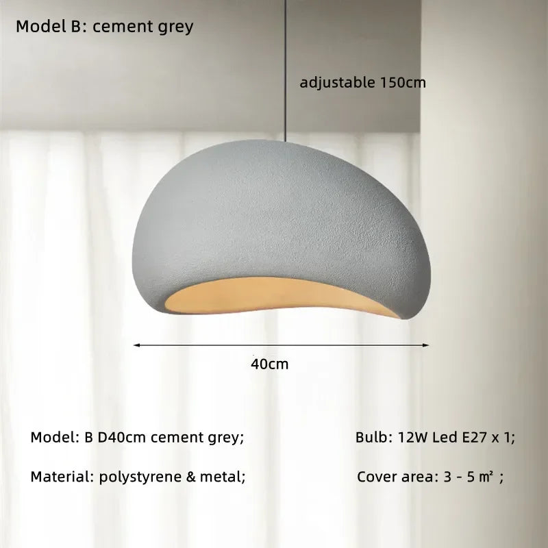 Minimalism Wabi Sabi LED Pendant Lamps For Living Dining Room Restaurant Loft Decor Hanging Chandelier Art Suspension Luminaire