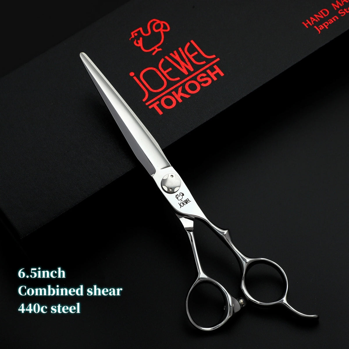 6-6.5-6.8 inch Professional Hair Cutting Scissors，Japanese 440c Steel Hair Cutting Machine，Salon High Quality Barber Accessories