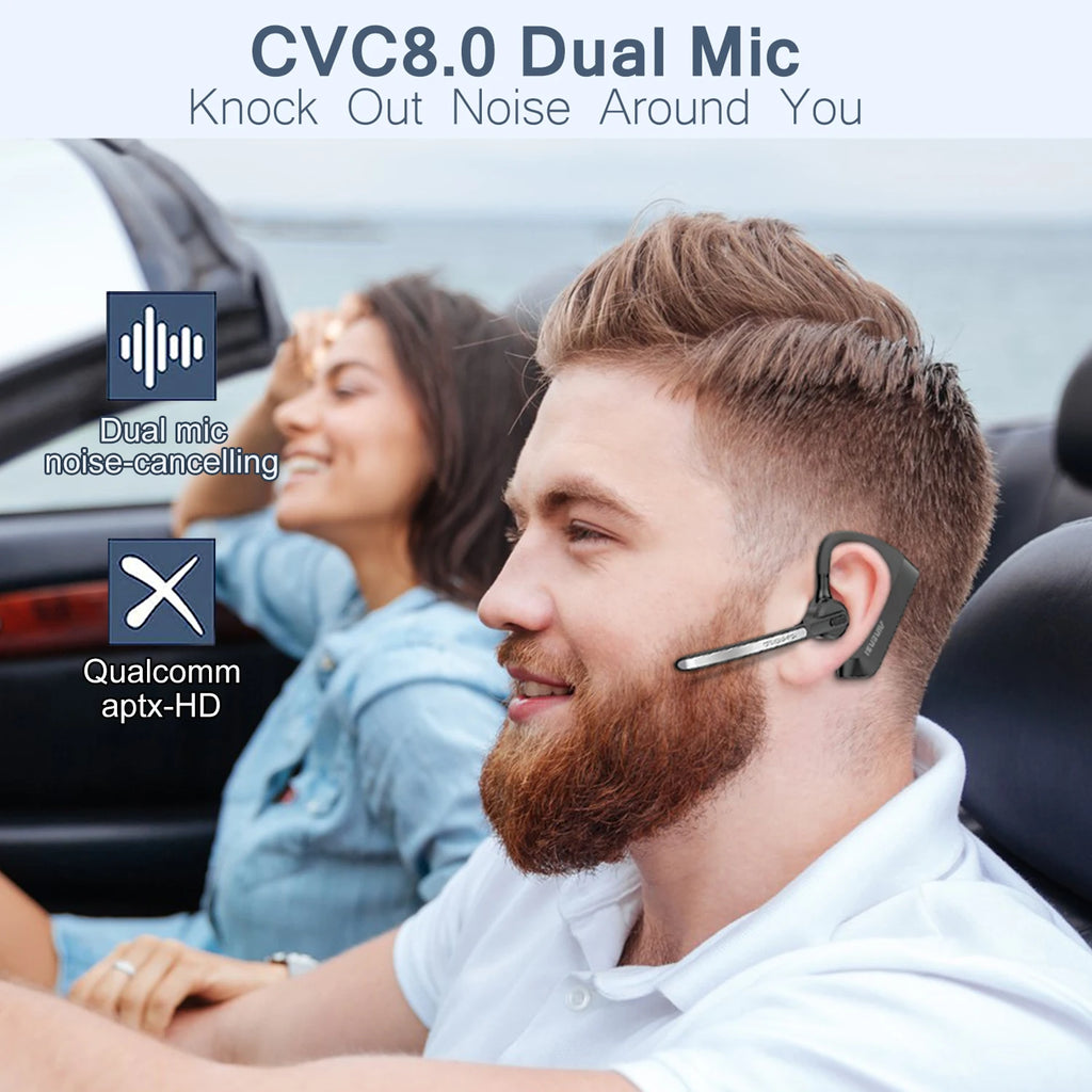 Bluetooth Noise-Cancelling Earbuds with Charging Case