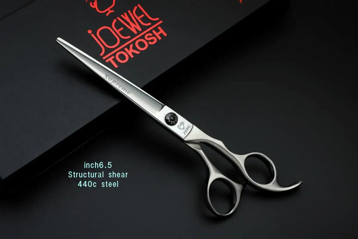 6-6.5-6.8 inch Professional Hair Cutting Scissors，Japanese 440c Steel Hair Cutting Machine，Salon High Quality Barber Accessories