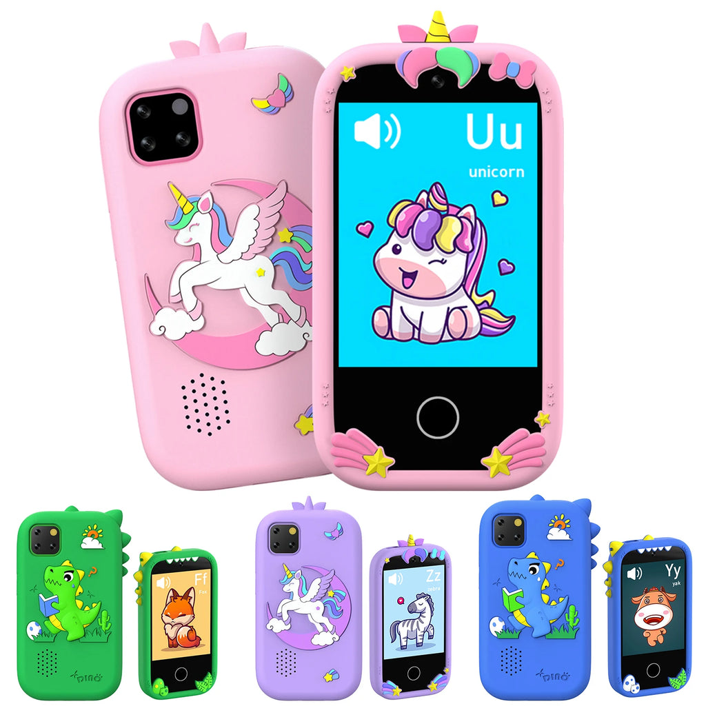 Upgrade Kid Smart Phone Toy 2.8 Inch Touch Video Recording Music Player