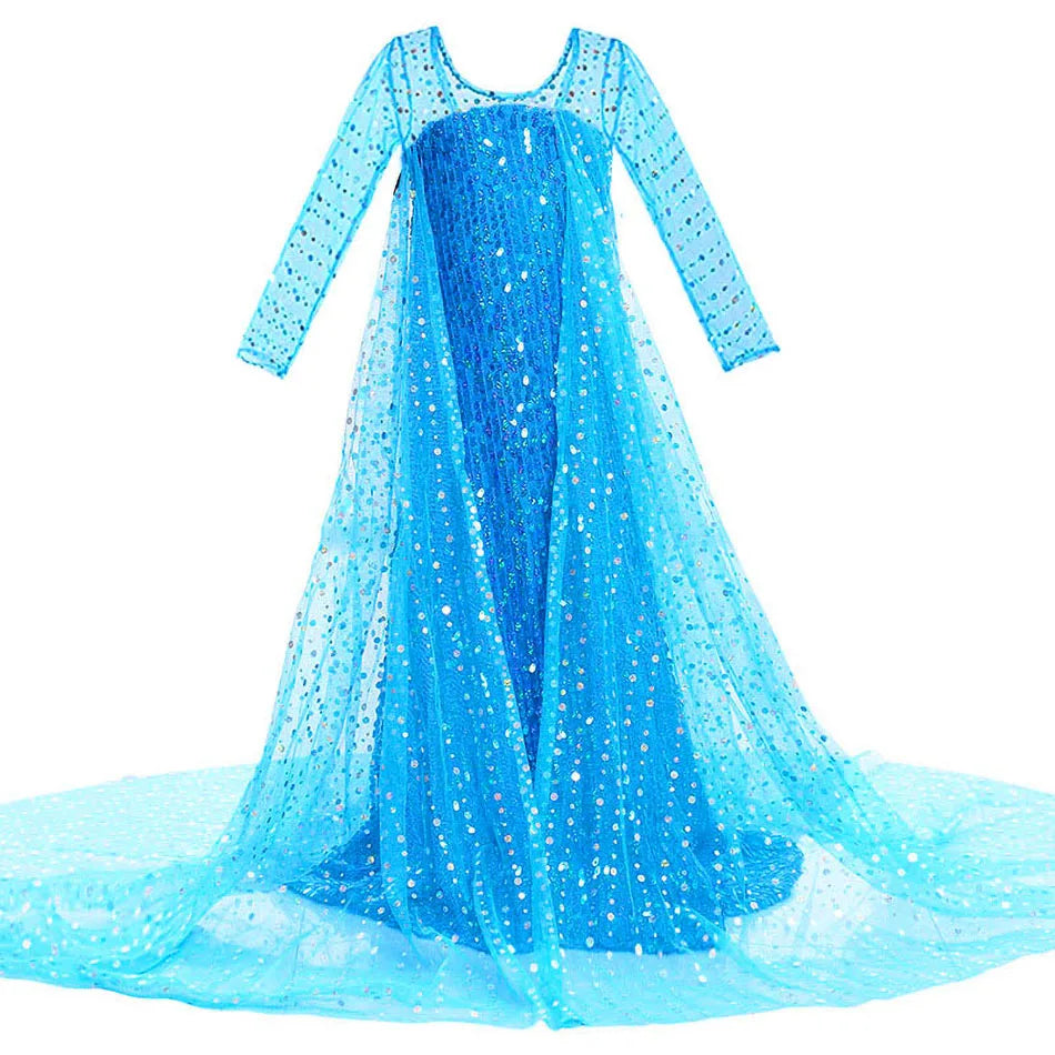 Girl Elsa Anna Dress Up Children Belle Snow White Jasmine Sofia Sleeping