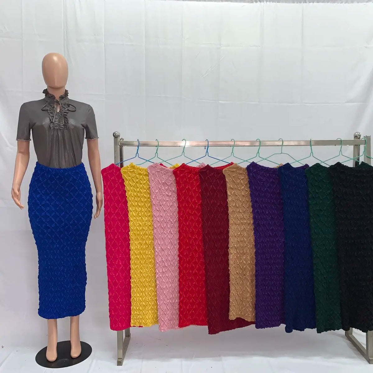 181029# Long Skirts for Women Fit Slim High Waist Skirt Plus Size Skirt