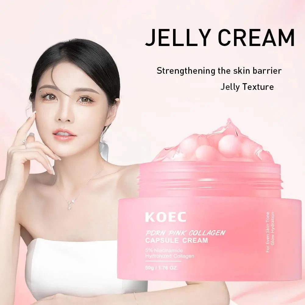 PDRN Pink Collagen Capsule Cream 5% Niachinamide VC Whitening Hydrolyzed