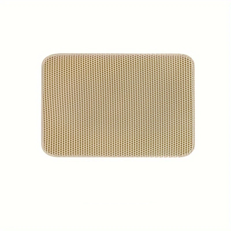 Cat Litter Mat Non Slip Big Pet Litter Box Filter Mat Double Layer Wear Resistant Waterproof Cat Litter Mat Pet Clean Supplies