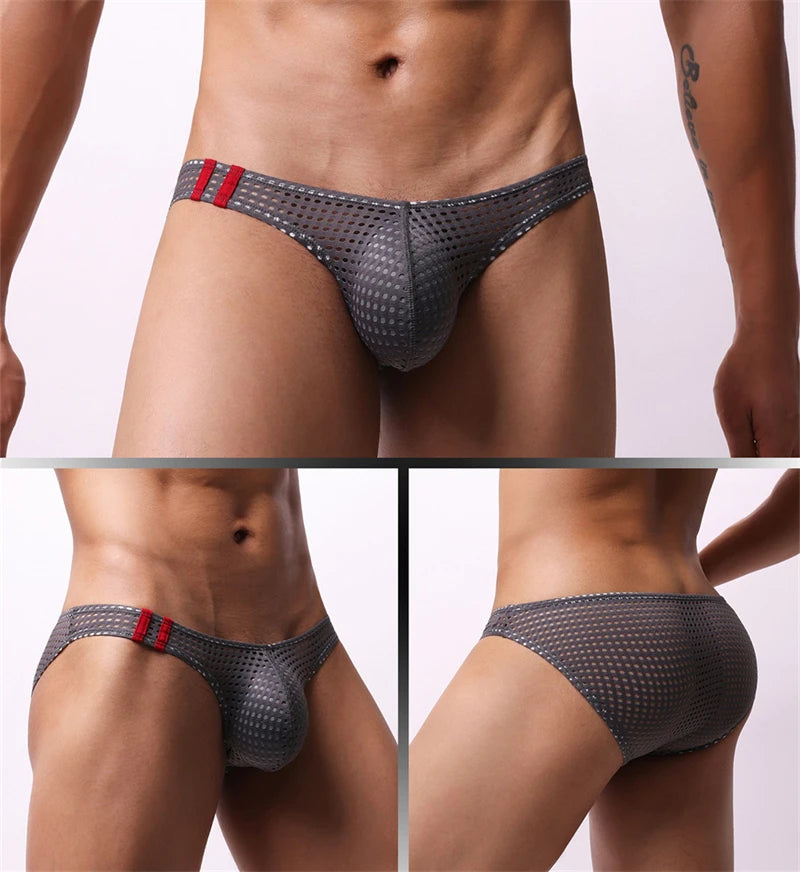 Breathable Mesh Low-Rise Briefs