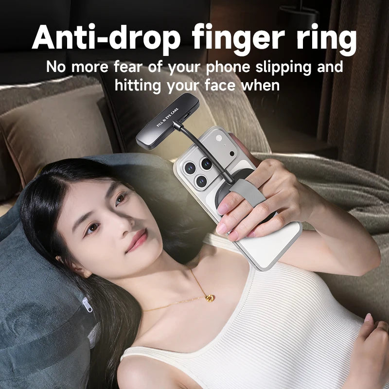 Magnetic Selfie Light Gooseneck LED Phone Fill Light Portable Video