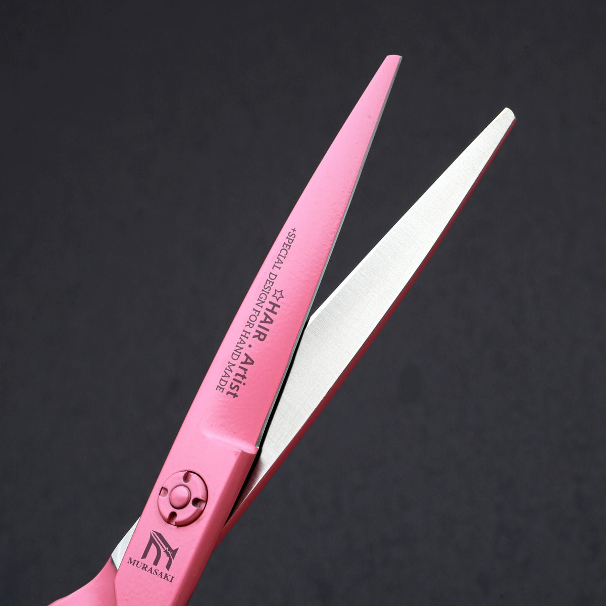 MURASAKI Professional Barber Scissors，6.0 Inch Japanese 440C Steel Hairdressing Scissors，Salon High-Quality Hair Cutting Tools