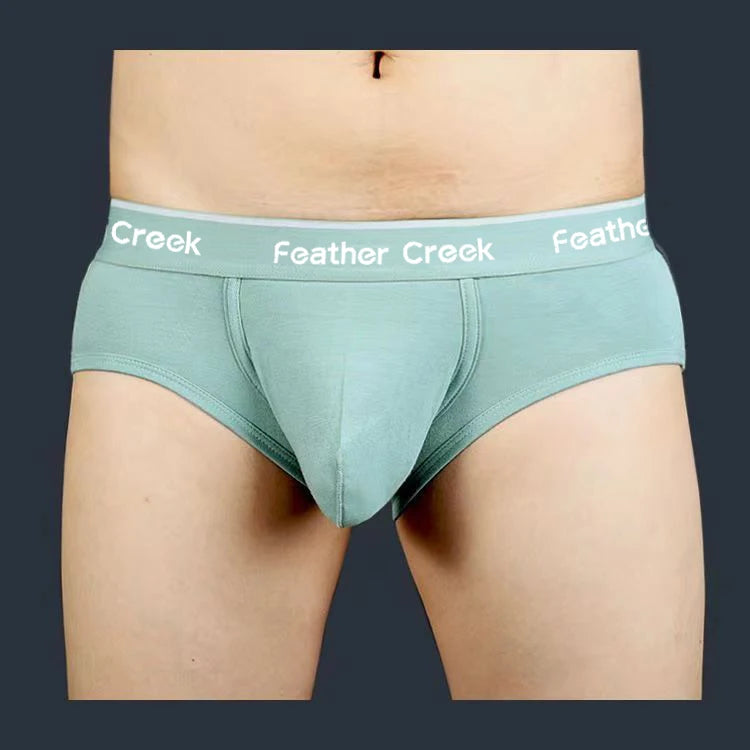 Mens Everyday Large Pouch Underwear U Convex Bulge Enhancing Durable Seamless Cotton Briefs Breathable Low Rise Boxer Shorts Fit