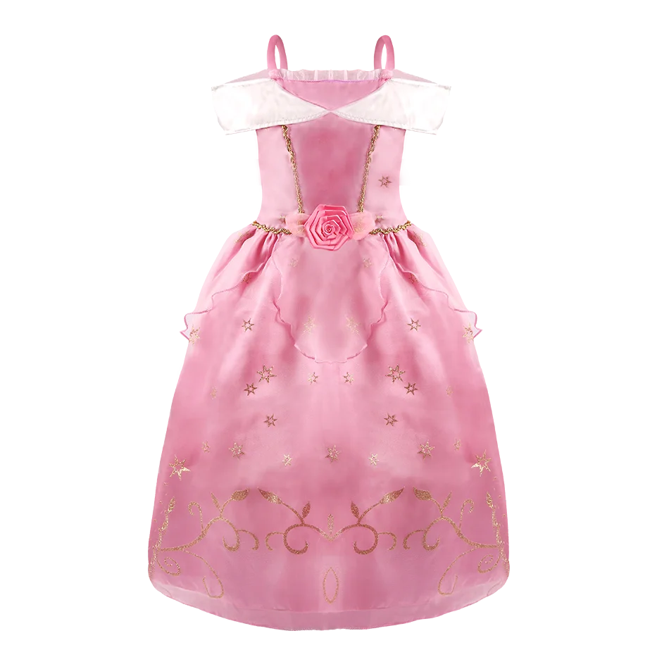 Girl Elsa Anna Dress Up Children Belle Snow White Jasmine Sofia Sleeping